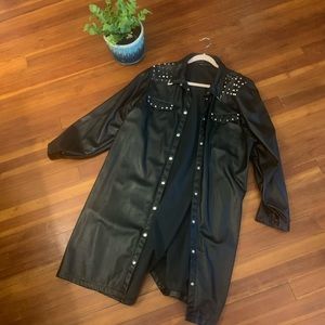 Fashion to Figure Moto Dress or Long Blazer